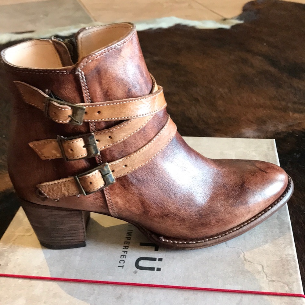 Bed Stu Begin ankle boot in tan teak driftwood